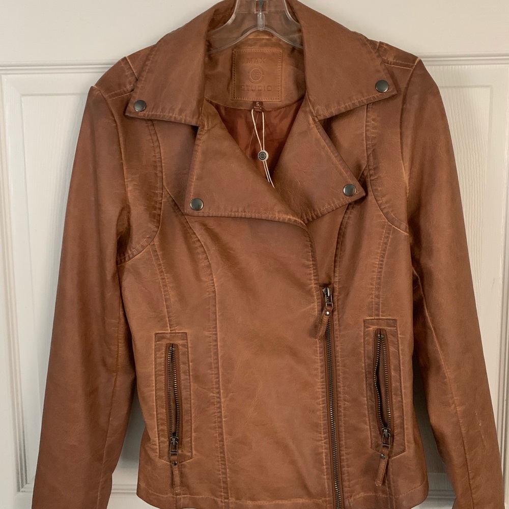 MAX STUDIO LEATHER JACKET